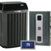 2 Ton Trane 20 SEER2 Variable-Speed Air Conditioner with 80% AFUE Variable-Speed Gas Furnace