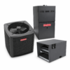 4 Ton Goodman 14.3 SEER2 gas HVAC system with condenser furnace and horizontal coil